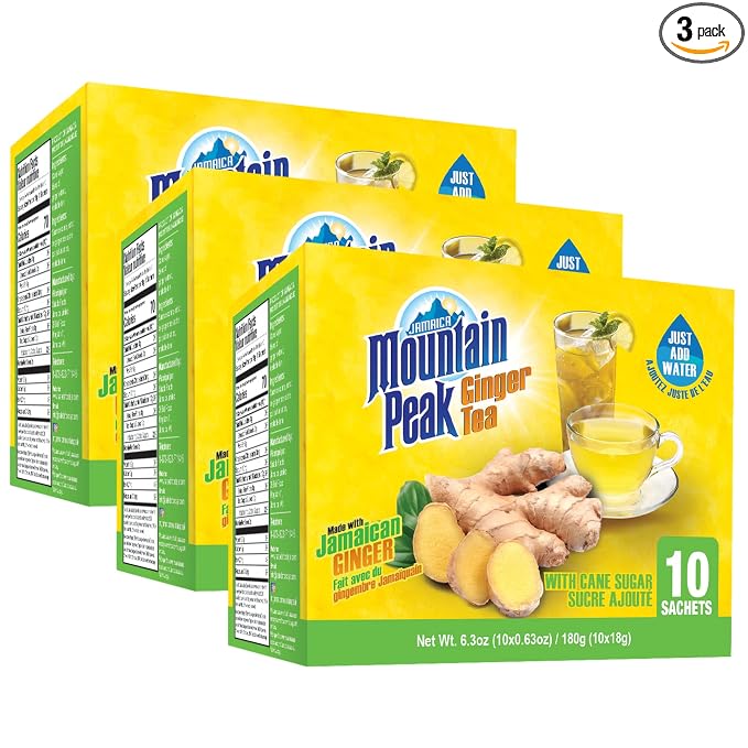 mountain Peak Ginger Tea with sugar